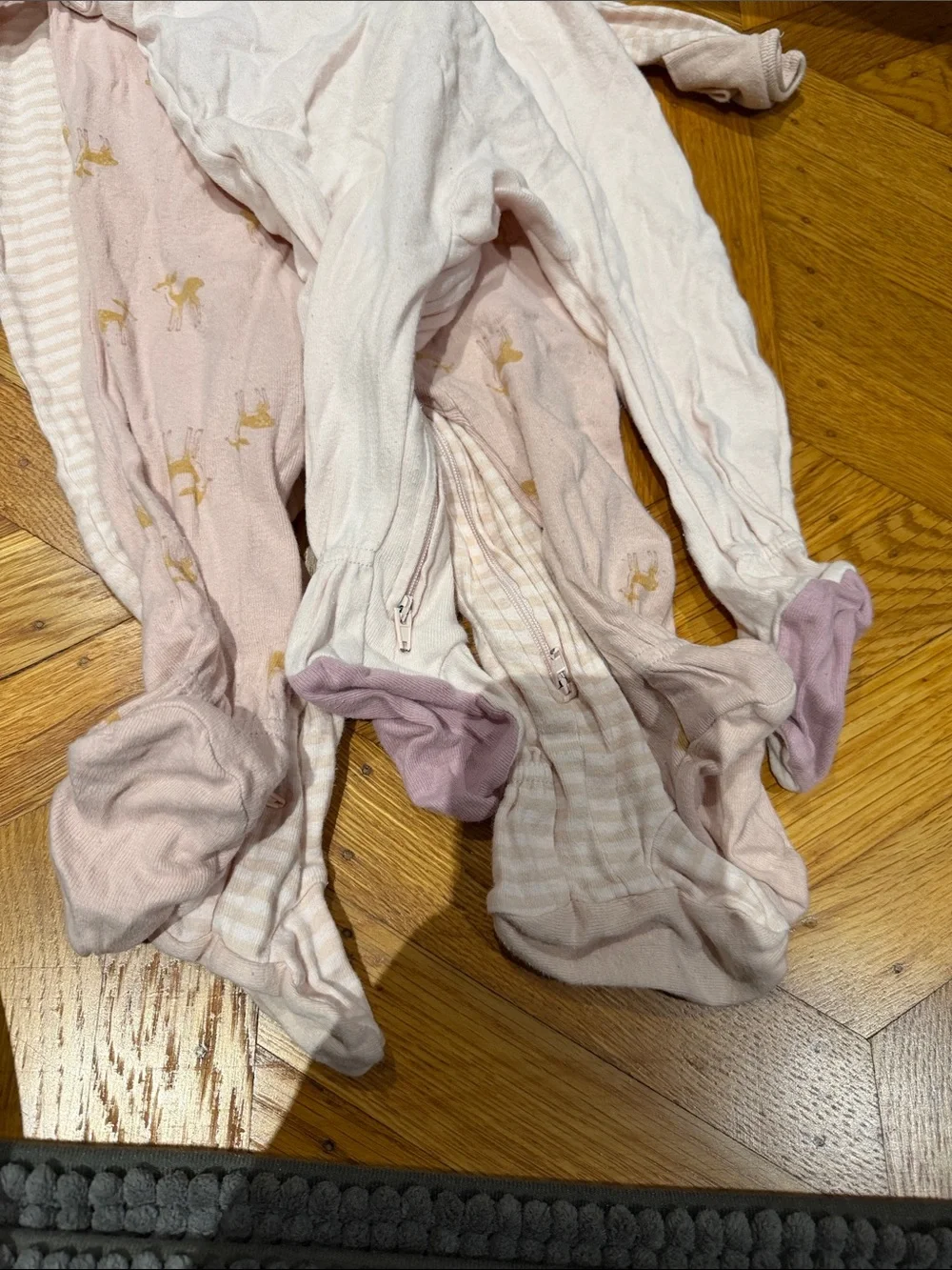 Cloud island 6-9 months onesies footed pajamas